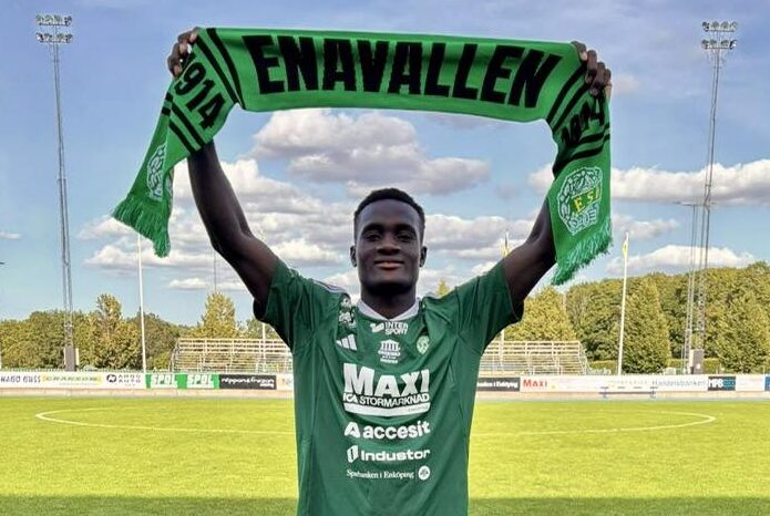 Lucky Nwafor: Former Accra Lions attacker ready for new challenge at Enkopings