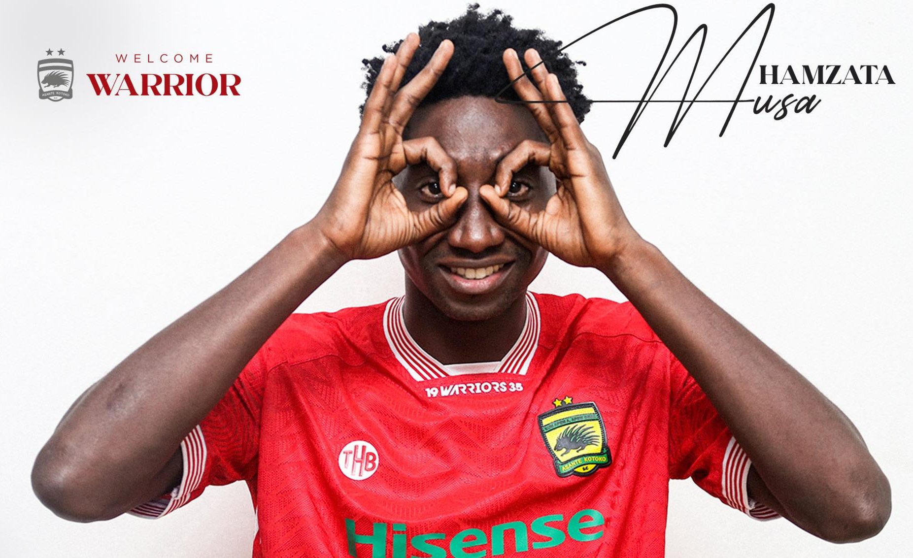 Asante Kotoko announce the signing of towering defender Musa Hamzata