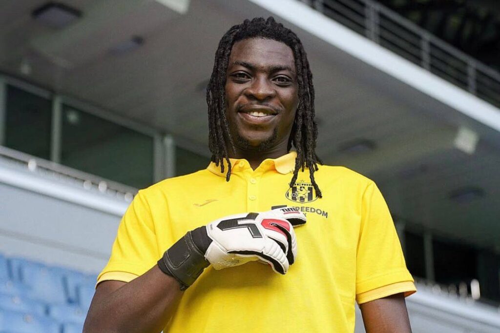 Kazakh top flight side FK Zhenis sign keeper Razak Abalora