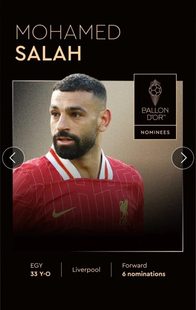 Three African stars make 2025 Ballon d’Or shortlist
