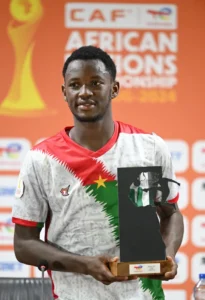 Josaphat Éléazar Ouattara, homme du match Burkina Faso 4-2 Centrafrique. 