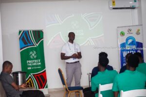 bienvenu sinko speaks at safeguarding meeting wafu b