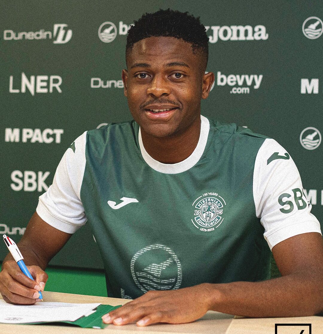 Zambia midfielder Miguel Chaiwa completes move to Hibs