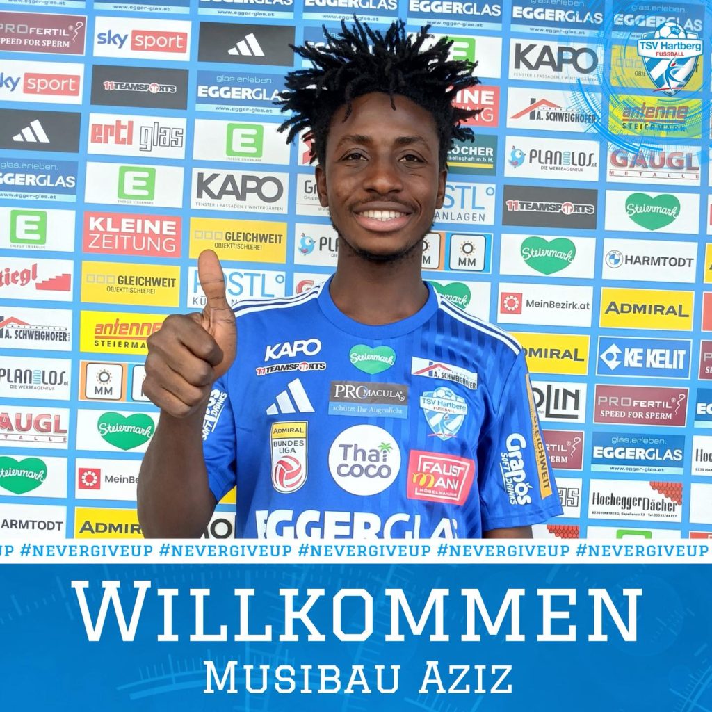 Aziz Musibau joins Austria side TSV Hartberg