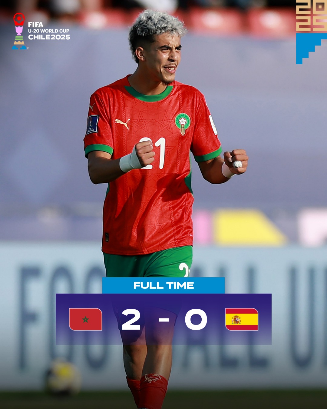 Morocco stun Spain with 2-0 victory in U-20 World Cup opener