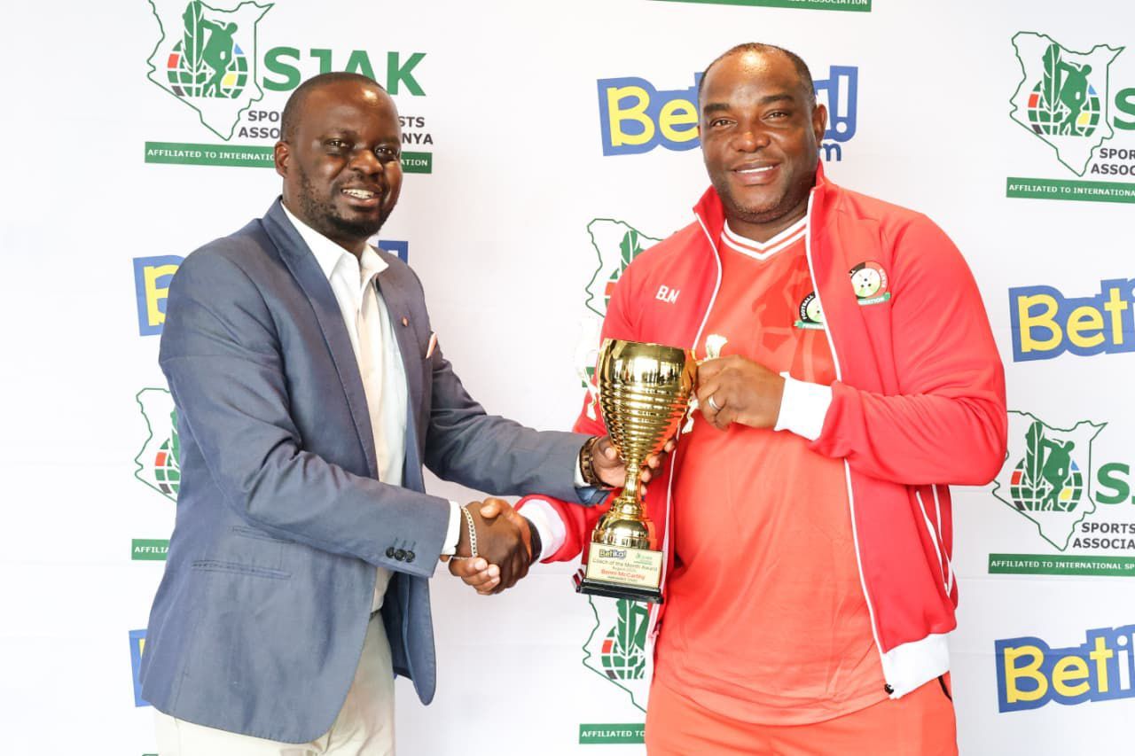 Kenya coach McCarthy rewarded coach of the month award after CHAN exploits