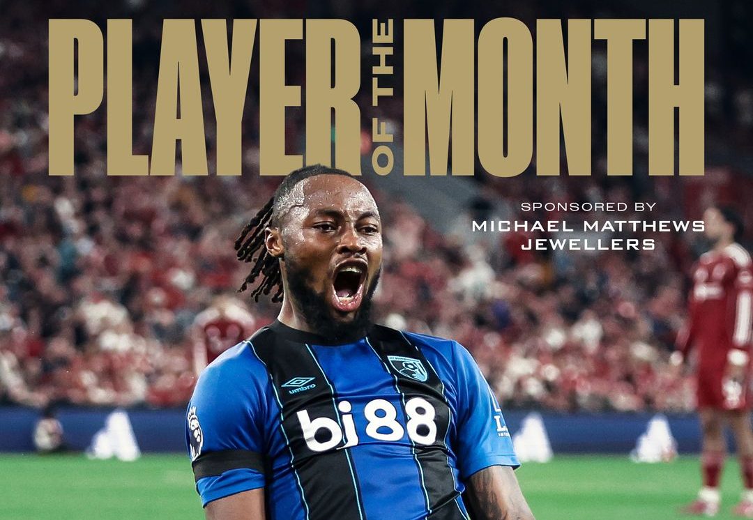 Ghana star Antoine Semenyo named Bournemouth’s Player of the Month for August