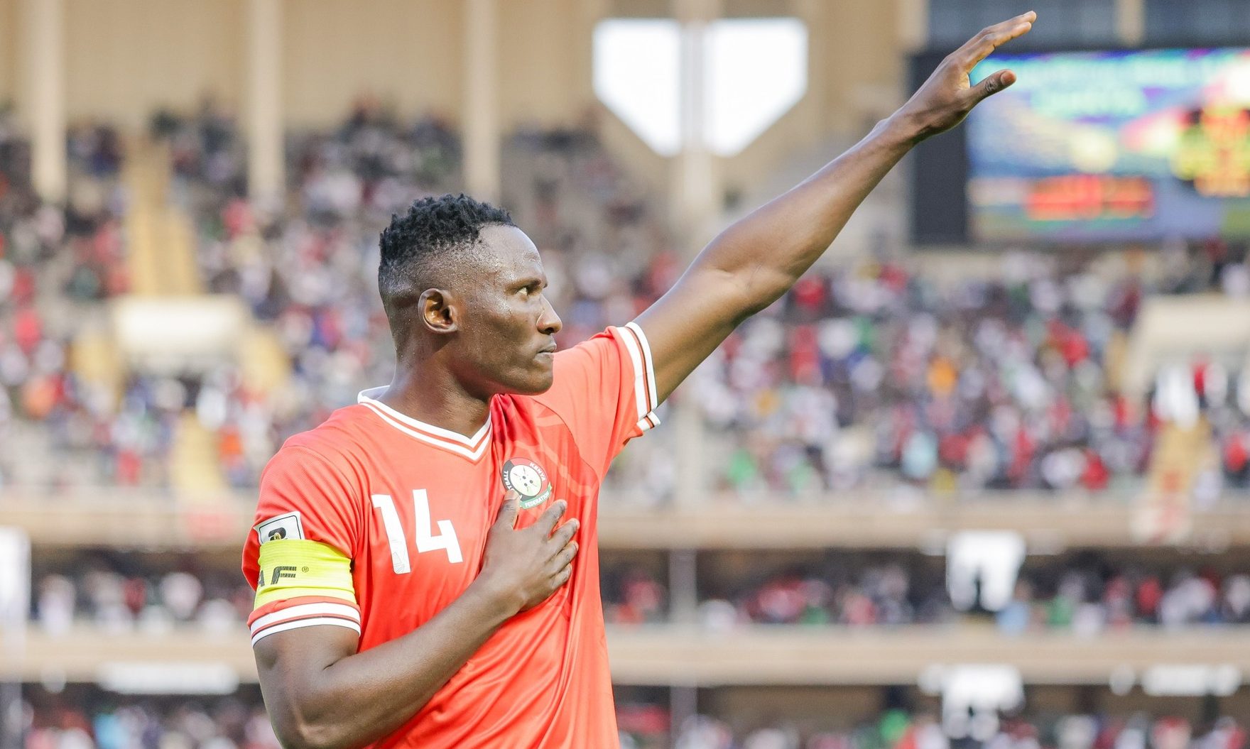 World Cup (Q): Kenya striker Olunga speaks after levelling goals with Dennis Oliech