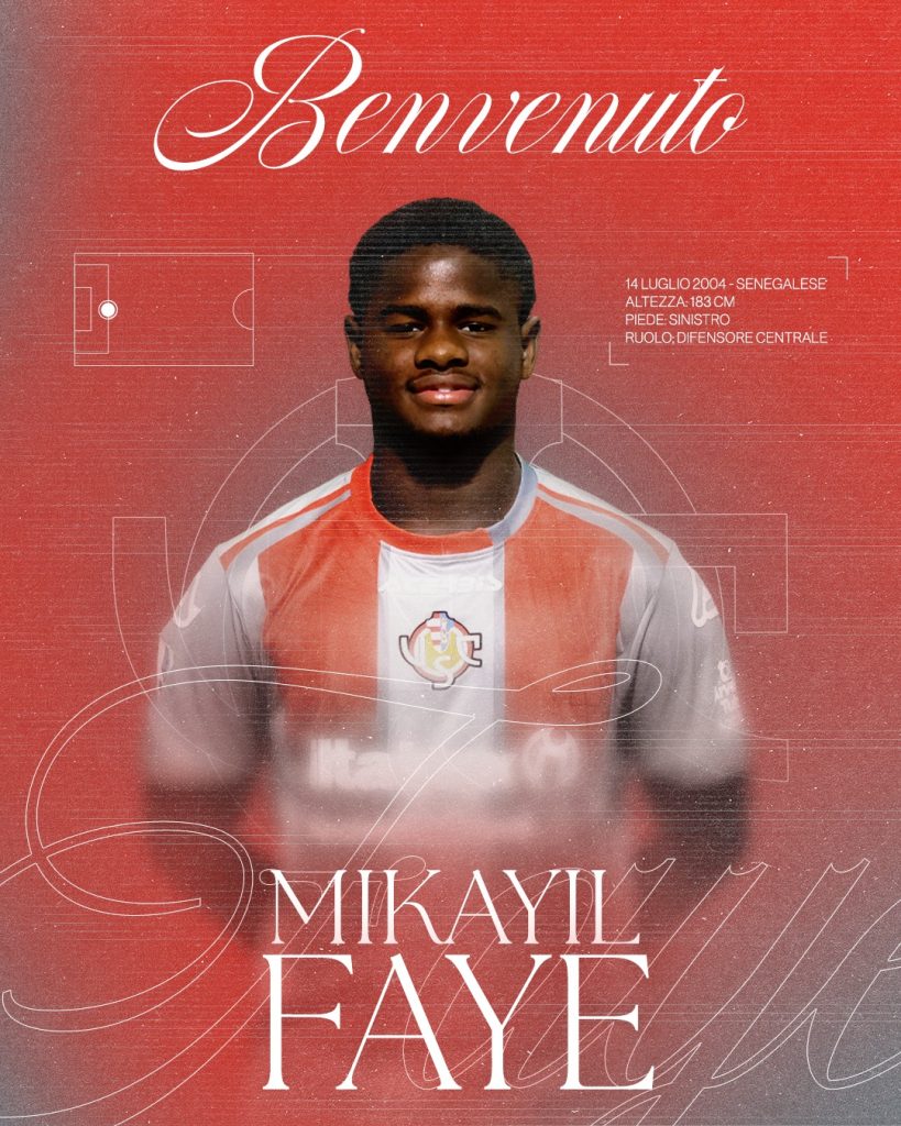 Senegal youngster Mikayil Faye joins Cremonese on loan from Rennes