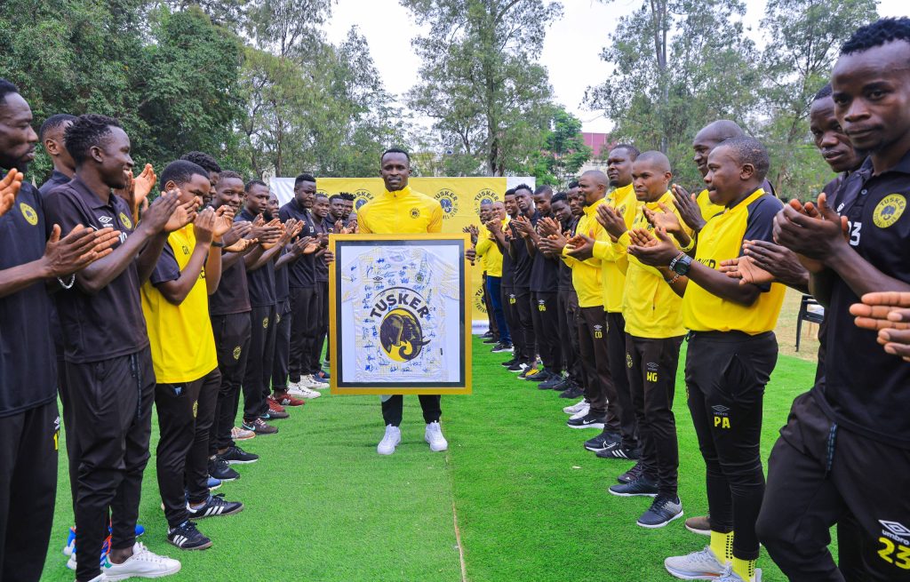 Tusker FC bids farewell to Austria-bound Kenya striker Ryan Ogam