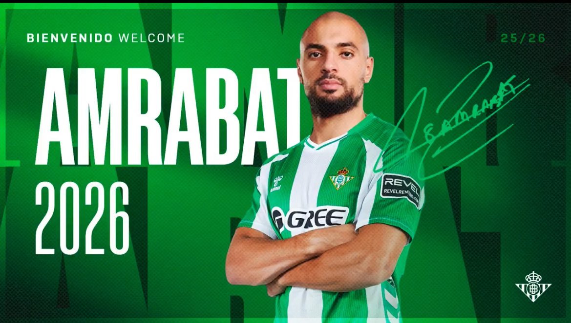 Le Real Betis annonce la signature de Sofyan Amrabat
