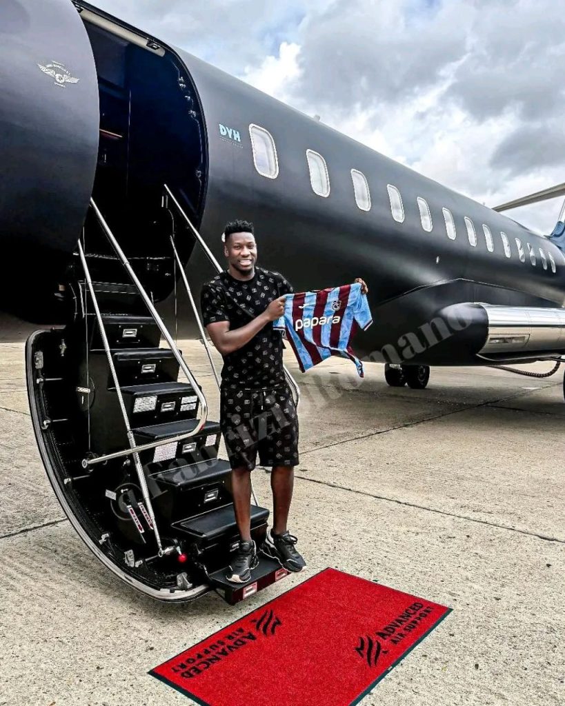 Andre Onana arrives in Turkey for Trabzonspor medical