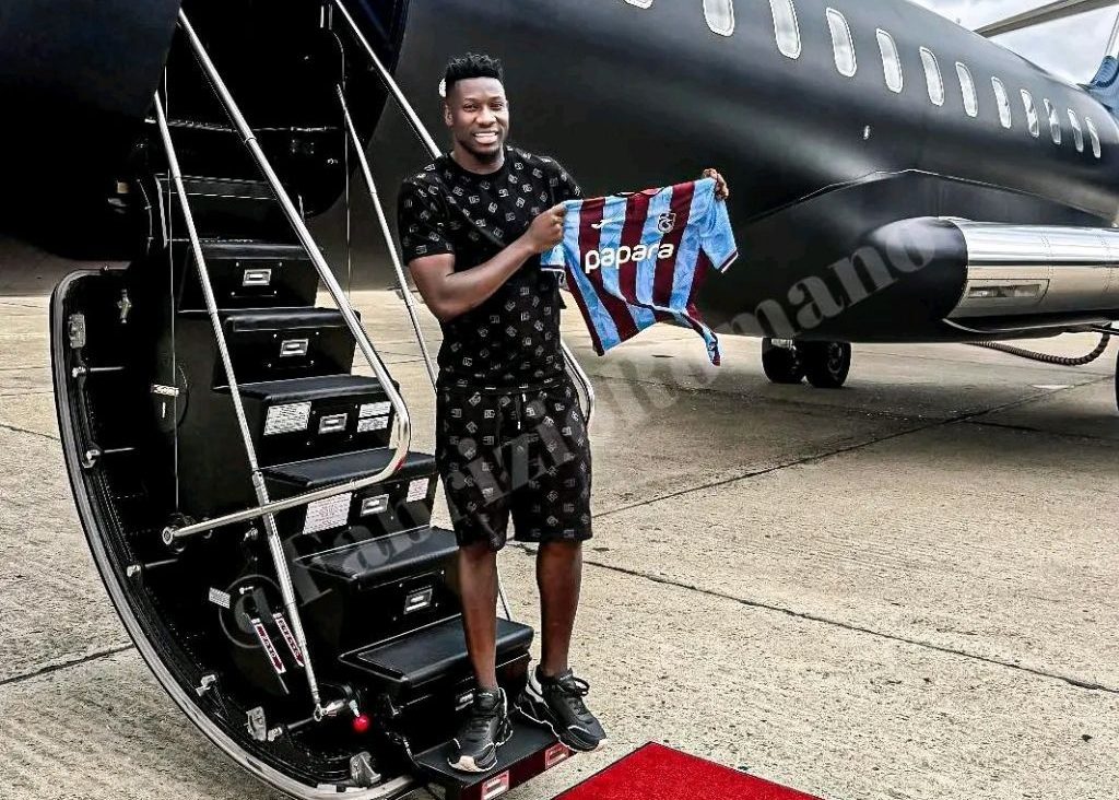 Andre Onana arrives in Turkey for Trabzonspor medical