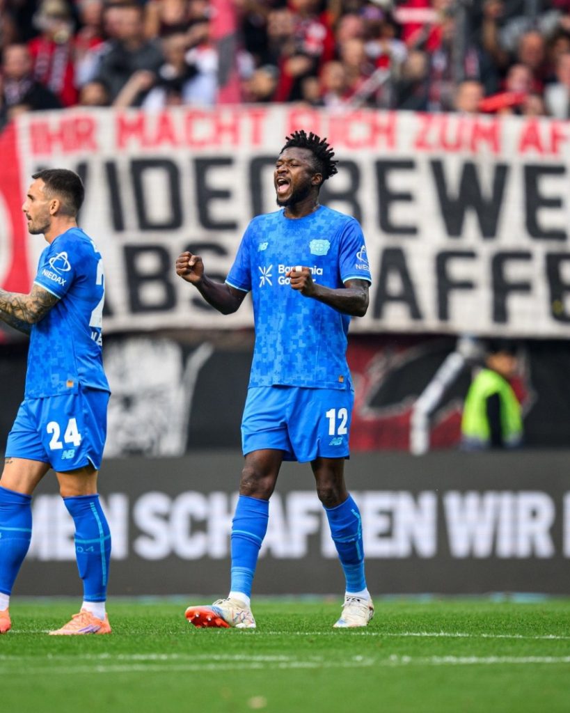 Edmond Tapsoba scores as Leverkusen edge St. Pauli