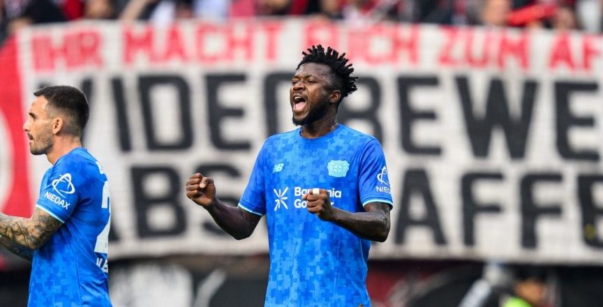 Edmond Tapsoba scores as Leverkusen edge St. Pauli