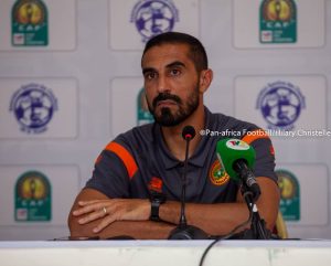 RS Berkane assistant Hosni Saifullah speaks after first round first leg CAF Champions League clash v ASCK