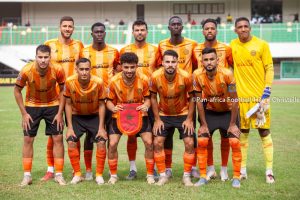 RS Berkane pre-match photo from CAF Champions League first round first leg match against ASCK