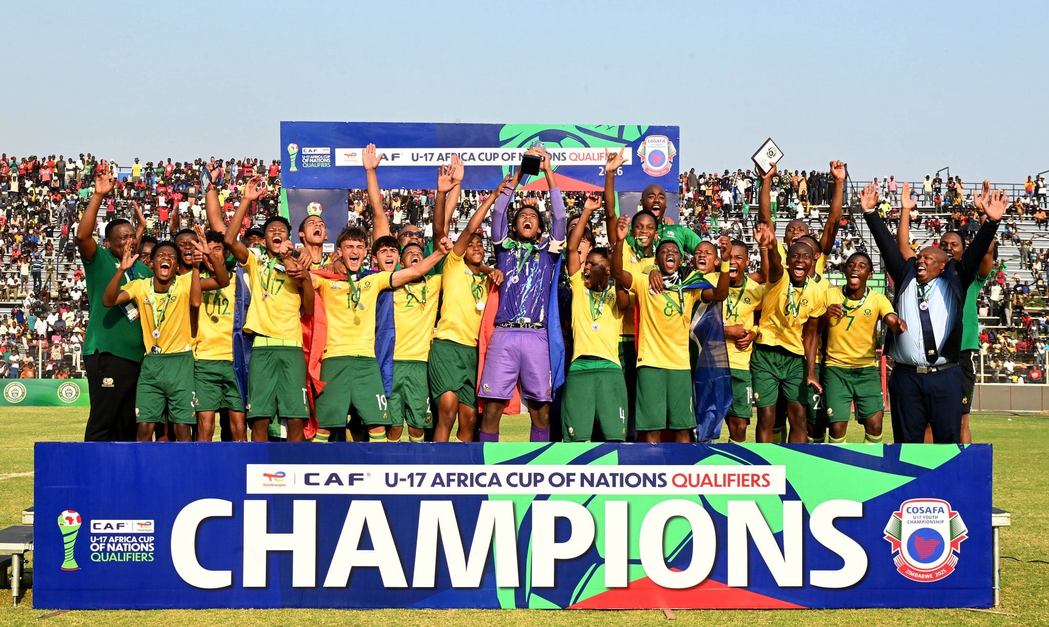 South Africa crowned COSAFA U-17 champions for fourth time