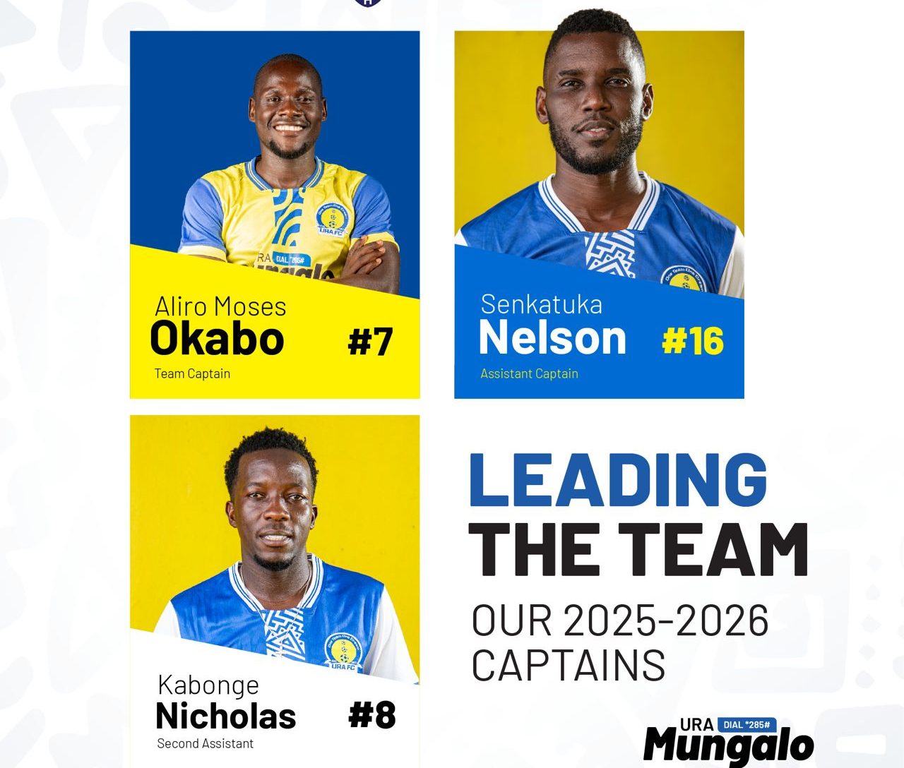 URA FC confirm captains as new season beckons