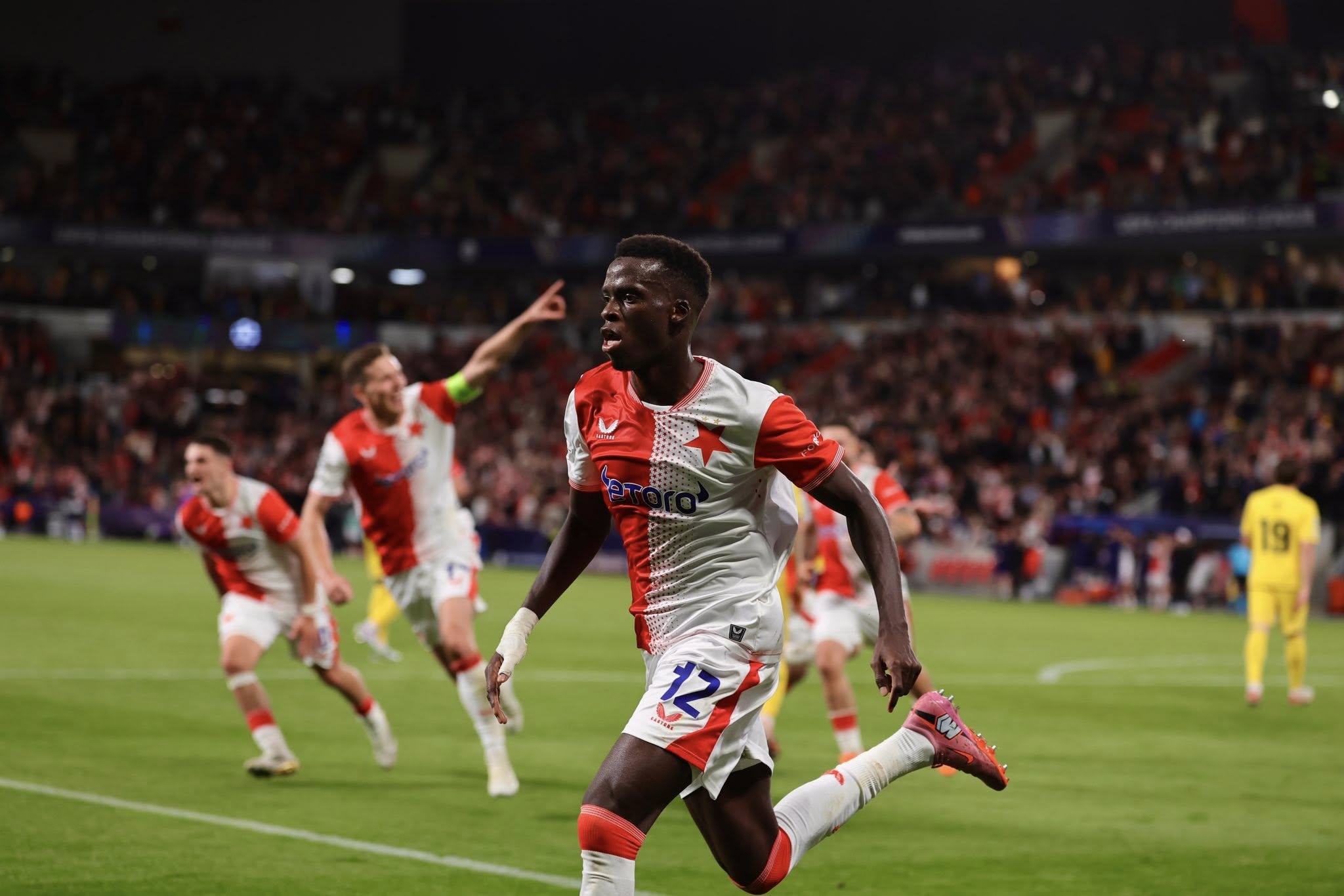 Champions League: Youssoupha Mbodji scores twice but Slavia Prague collapse late