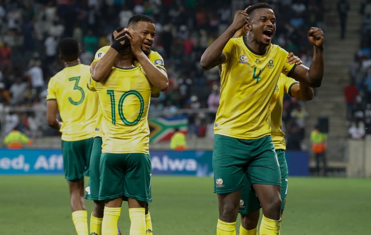 Themba Zwane reacts to Bafana Bafana’s World Cup joy
