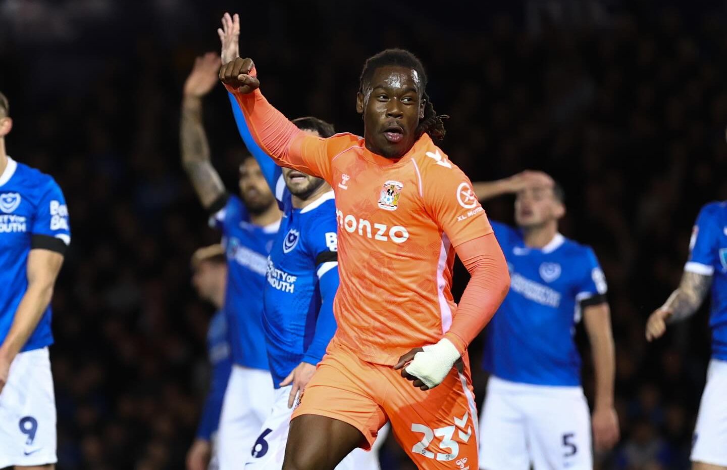 Thomas-Asante with brace to propel Coventry City past Portsmouth