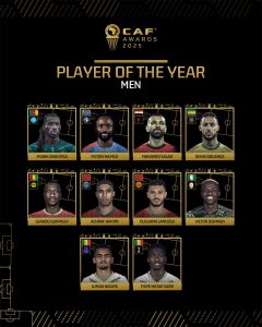 CAF Player of the Year 2025 award nominees