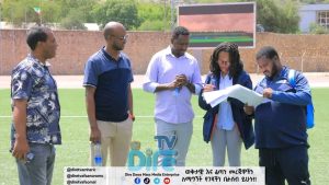 CAF stadium inspection team in Dire Dawa, Ethiopia.