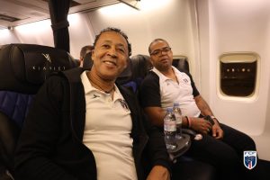 Cape Verde coach Bubista on the plane to Libya for 2026 World Cup qualifying
