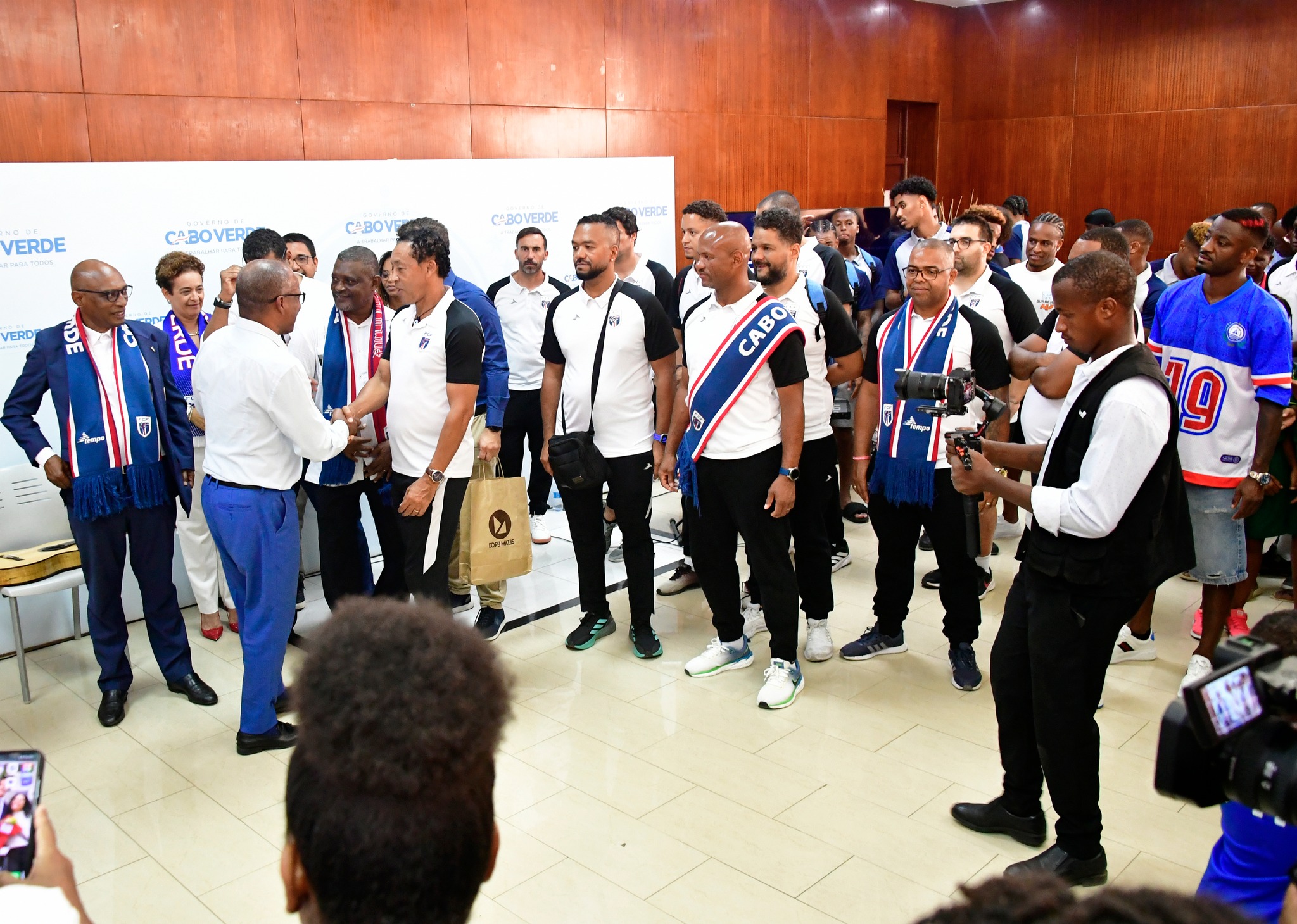 Cape Verde players honored after historic World Cup qualification