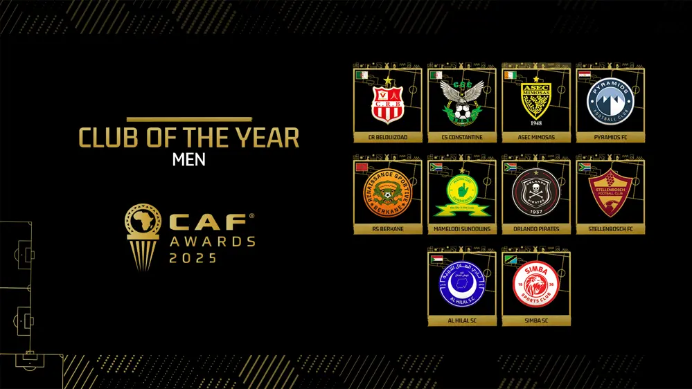Nominees for the 2025 CAF Men’s Club of the Year award