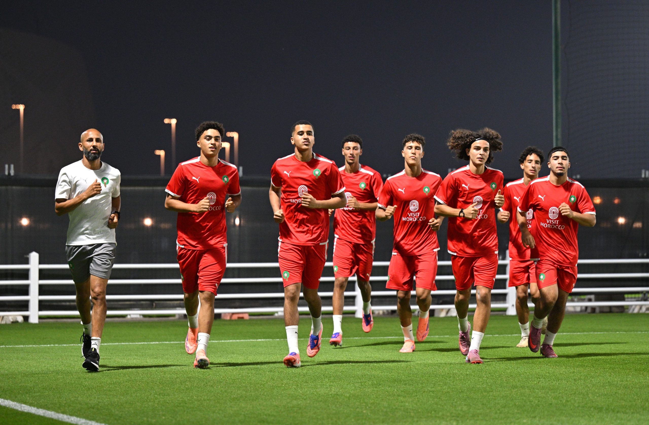 Les Lionceaux de l’Atlas entament leur préparation à Doha pour le Mondial U17
