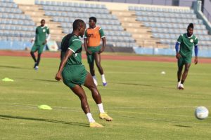 Peter Shalulile trains with Namibia in October ahead of 2026 World Cup qualifying matches