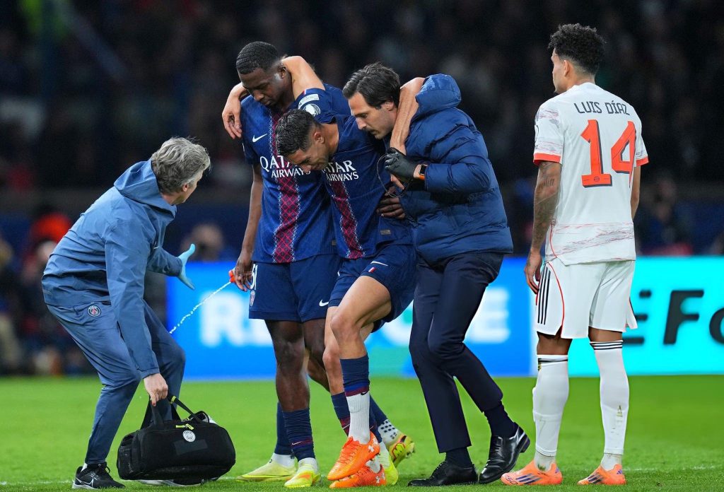 Achraf Hakimi sidelined for weeks with ankle injury after Bayern clash