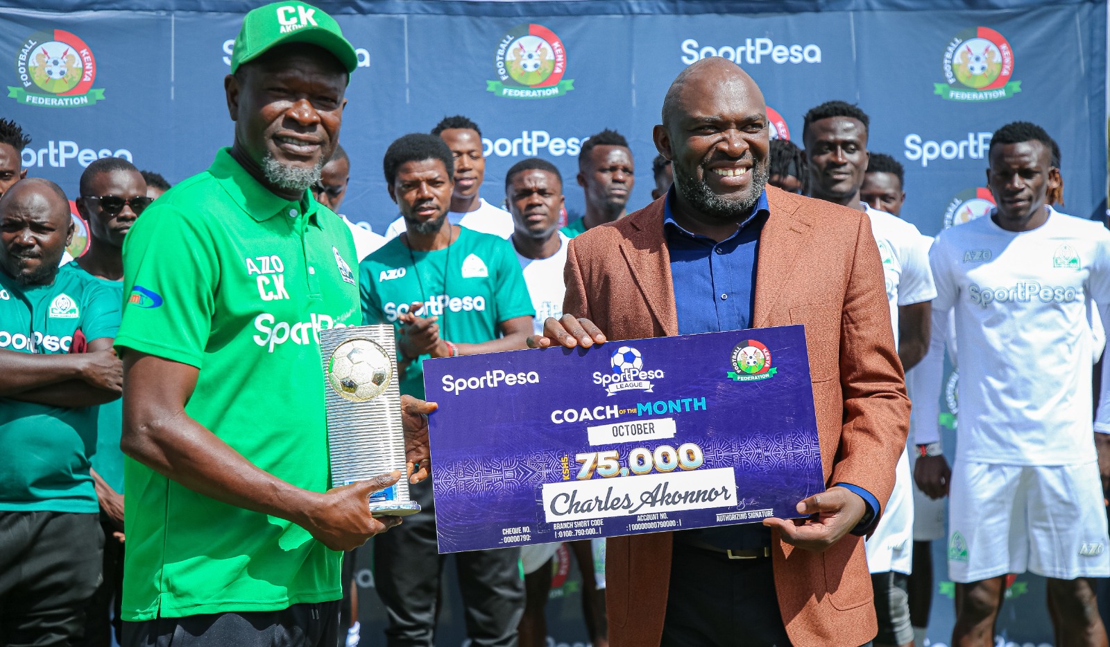 Gor Mahia coach Charles Akonnor scoops October award