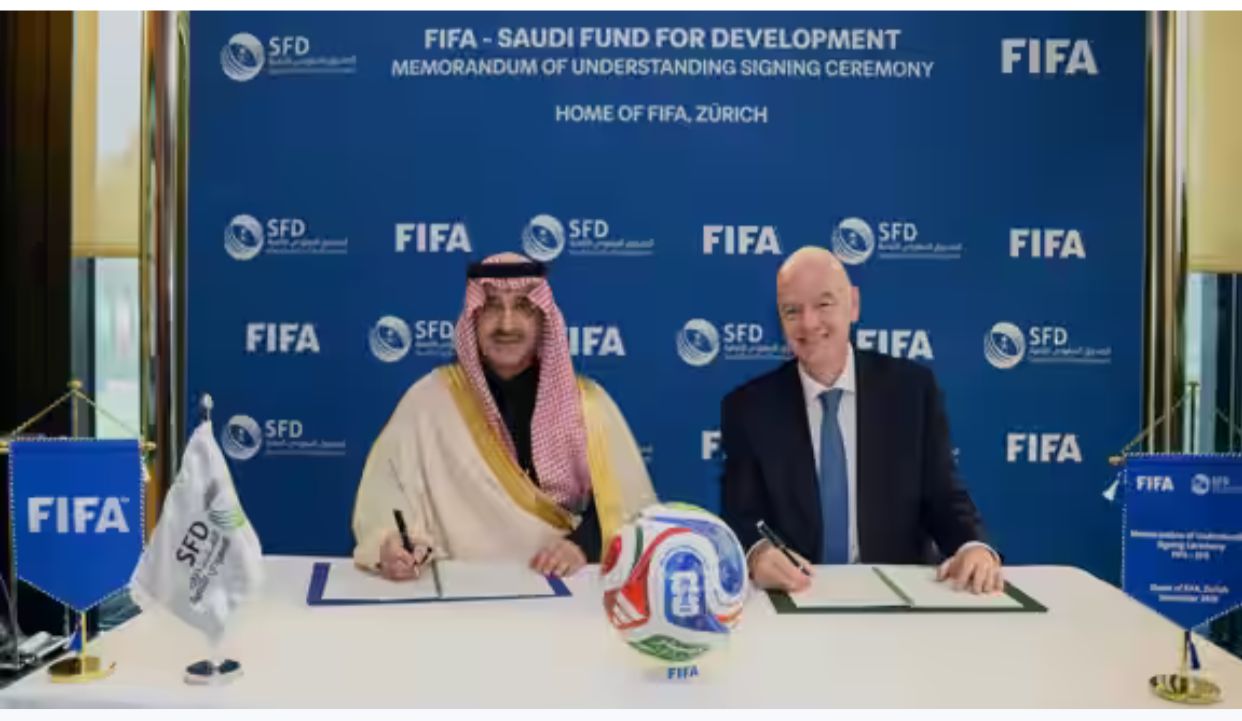 Saudi fund and FIFA launch USD 1 billion sports infrastructure drive for developing nations, including Africa