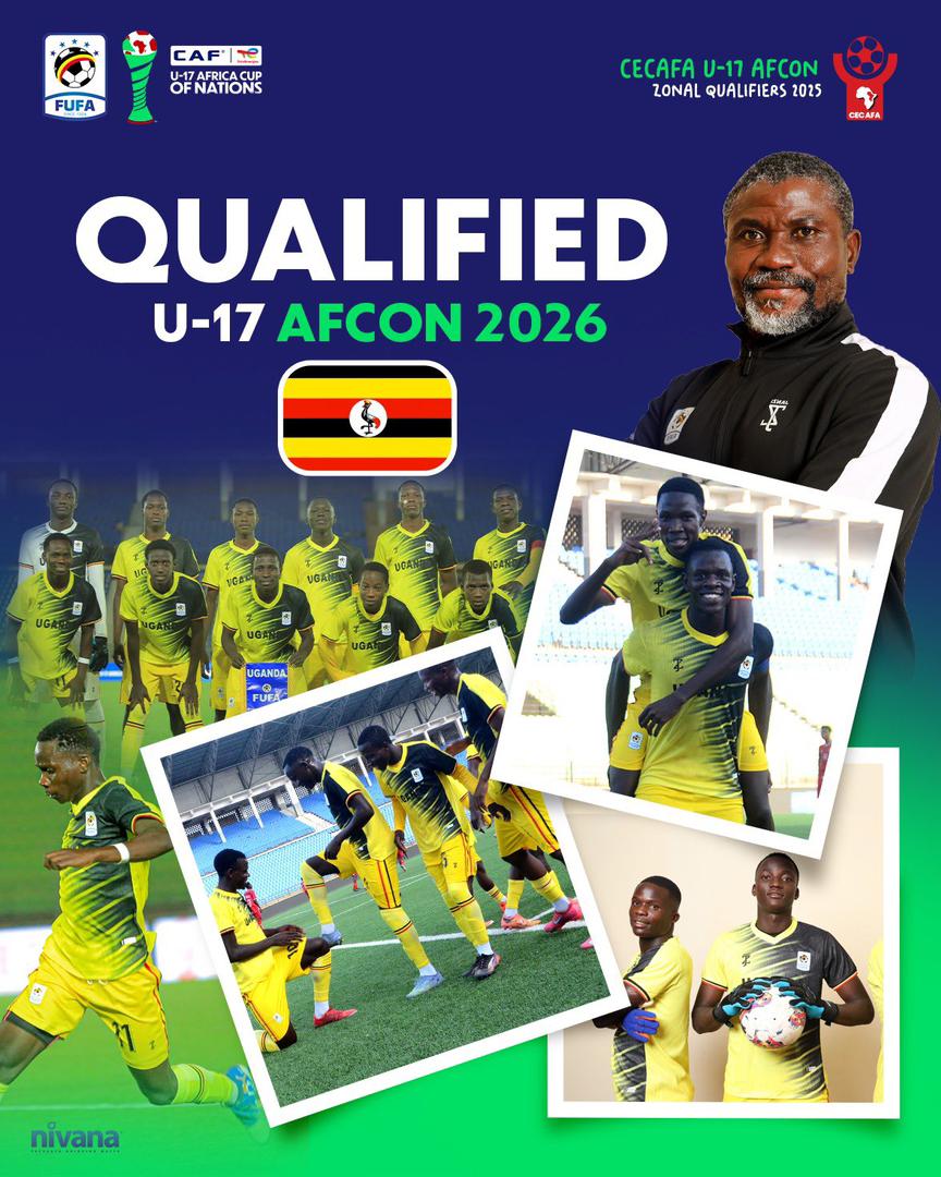Clinical Uganda seal AFCON U-17 2026 spot with commanding win over Ethiopia