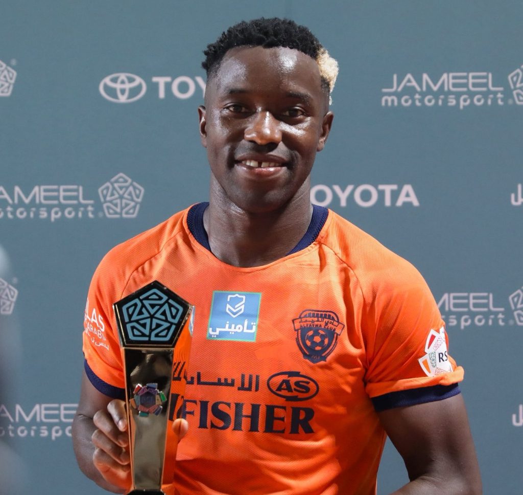 Saudi Pro League: Zambia star Sakala reacts after scoring in fashion