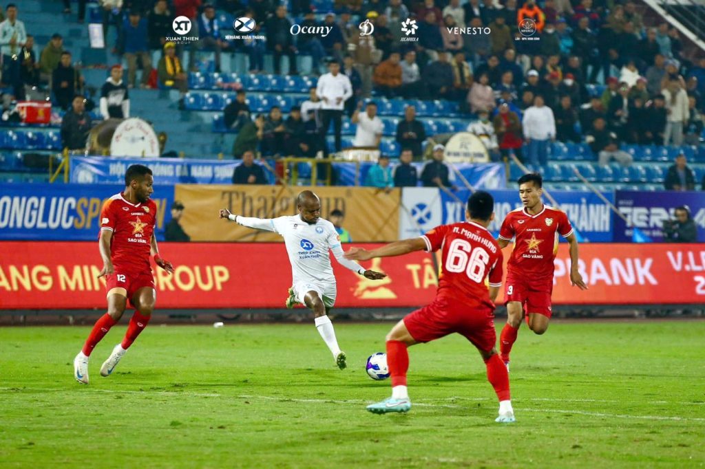 Percy Tau Scores First V.league Goal For Nam Dinh