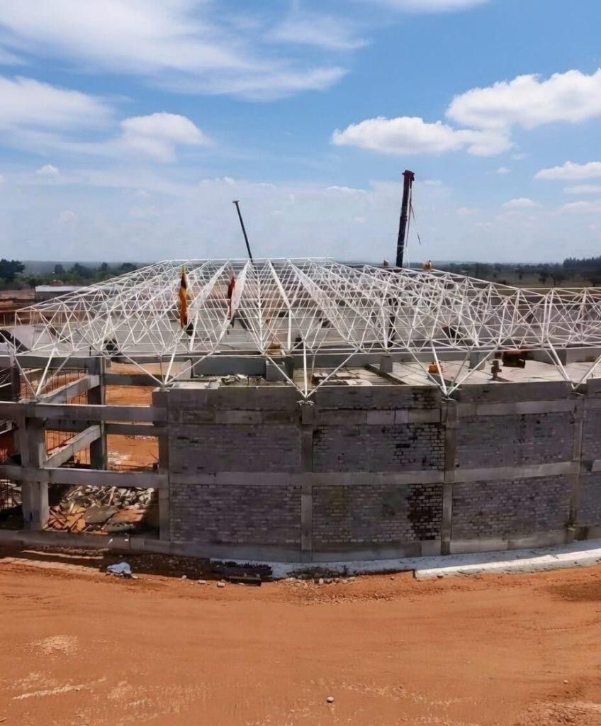AFCON 2027: Roof installation signals major progress at Akii-Bua Olympic stadium project