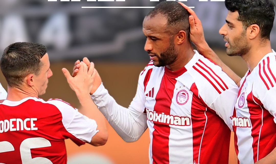 Ayoub El Kaabi continues fine form with two goals in Olympiacos victory