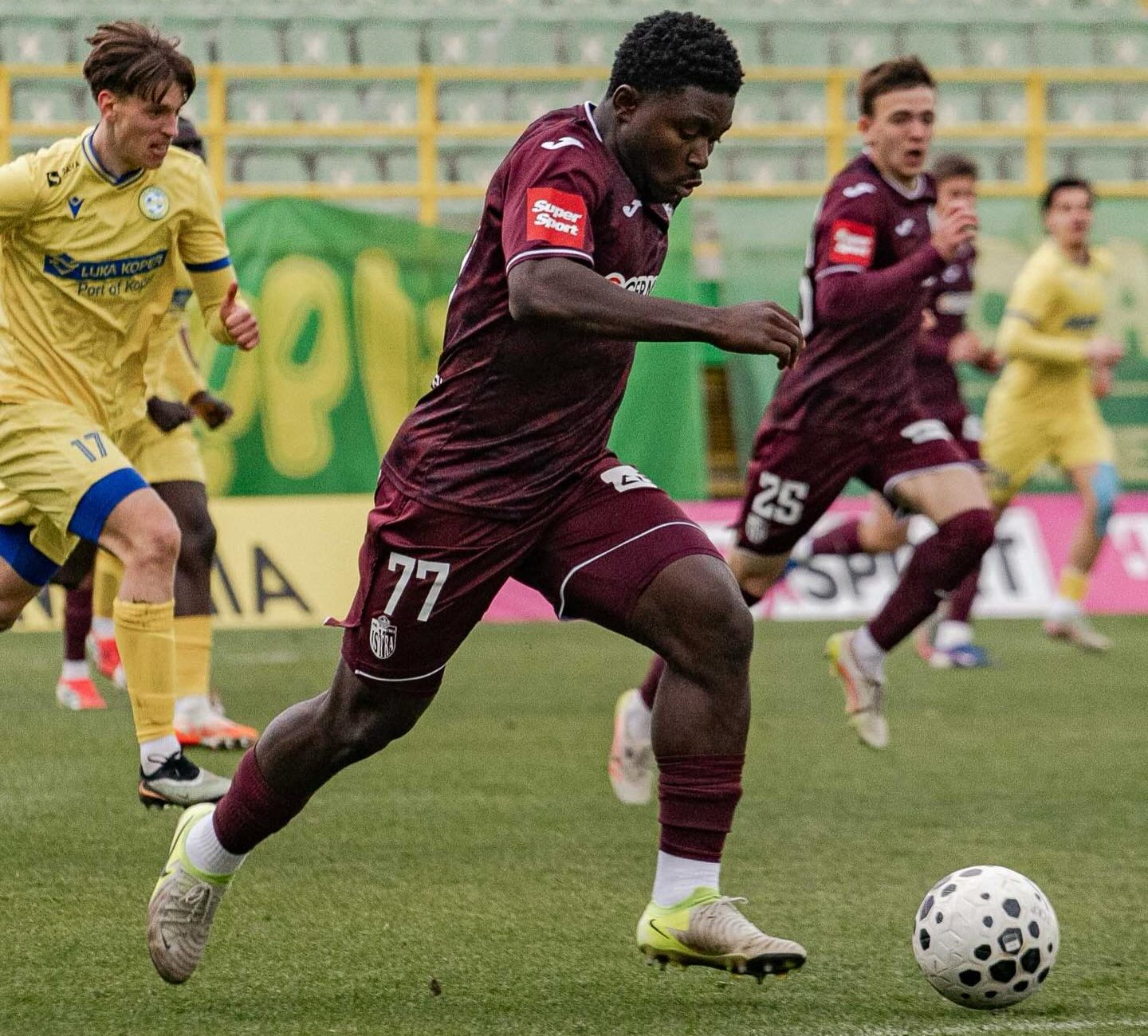 Nigerian forwards Prince Ating and Charles Agada score first pro goals