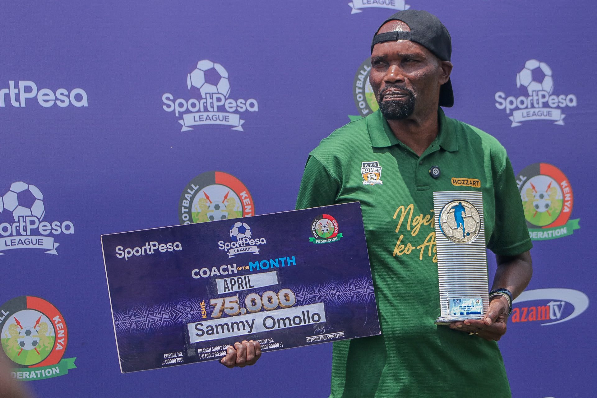 APS Bomet coach Sammy Omollo wins top award