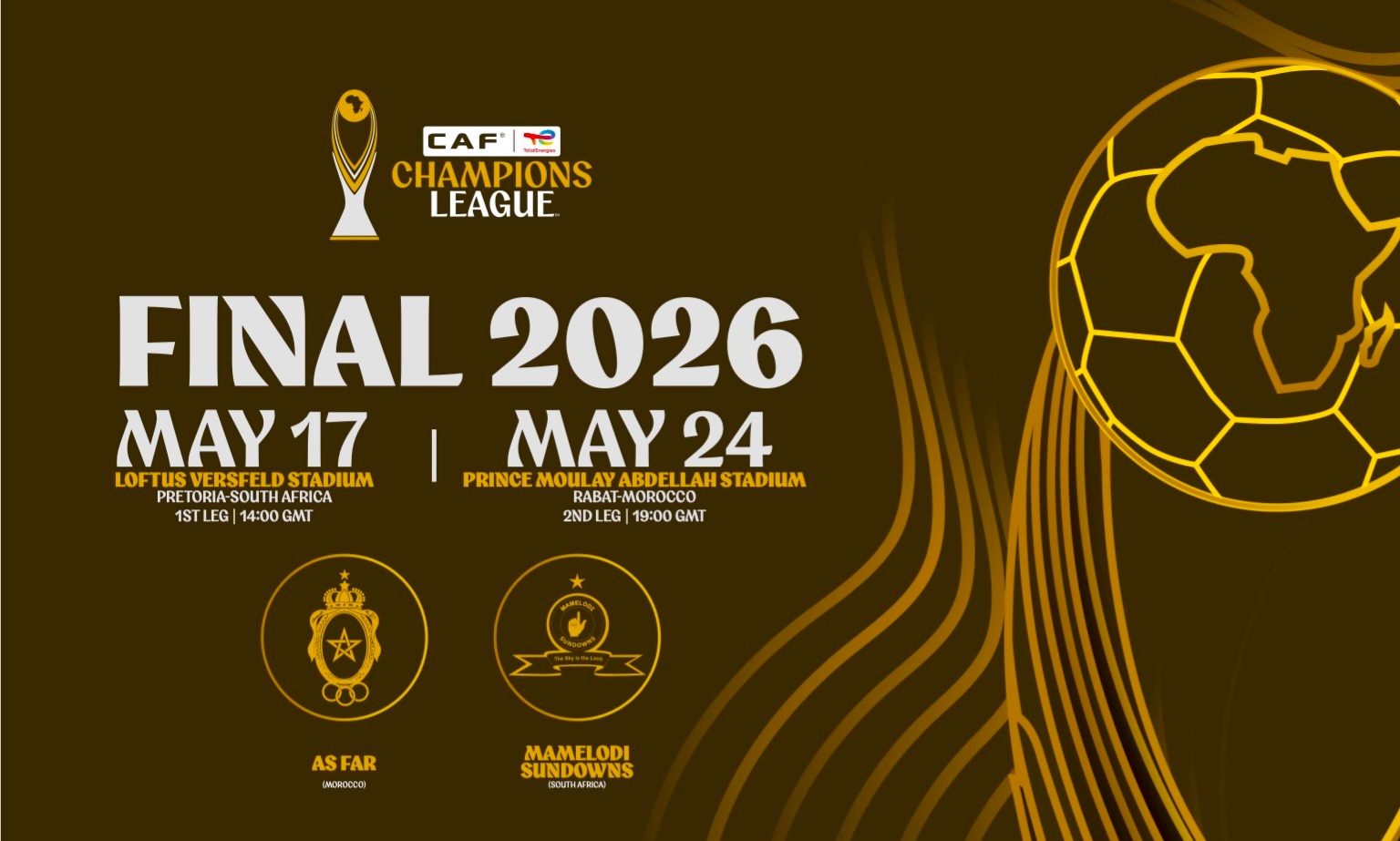 La CAF annonce les dates de la finale de la Ligue des Champions