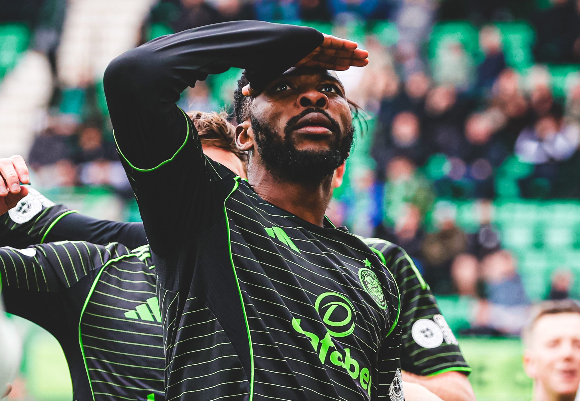 Iheanacho reacts to winning goal for Celtic