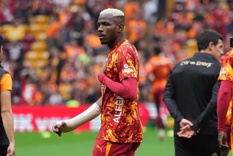 Osimhen, Mario Lemina reacts after Galatasaray crowned champions