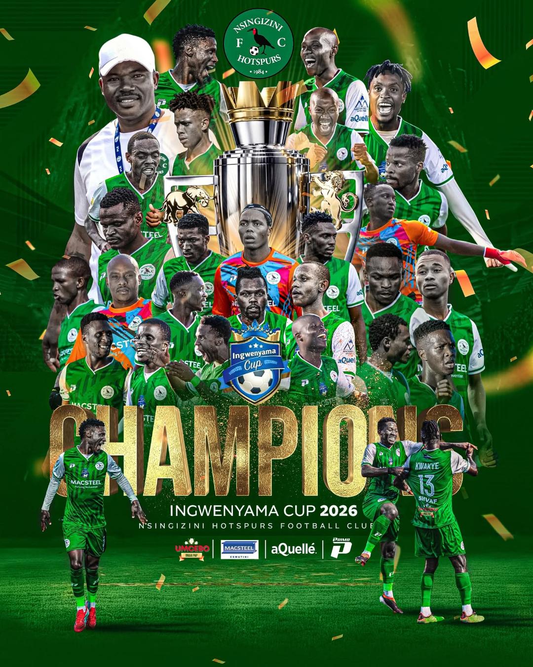 Nsingizini Hotspurs clinch Eswatini’s Ingwenyama Cup